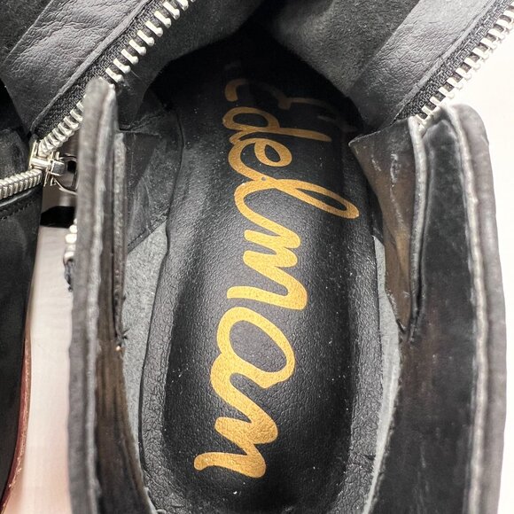 Sam Edelman Parker Ankle Boot Black Suede Size 8 - Picture 12 of 16